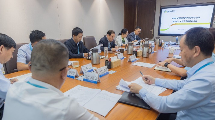 集團召開黨委理論學(xué)習中心組學(xué)習（擴大）會專題學(xué)習研討新時代人才工作